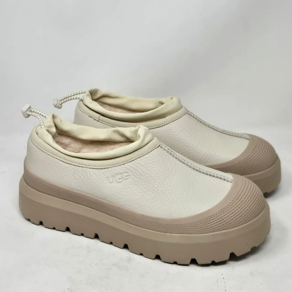 UGG Tasman Weather Hybrid Slipper Birch White Pepper Mens 9 Women 11 NWOB